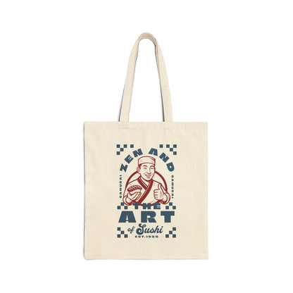 Sushi Chef Cotton Canvas Tote Bag